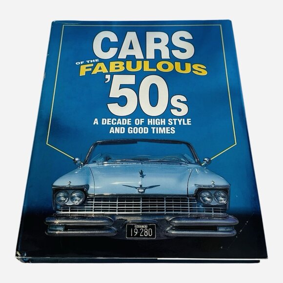 Cars of the Fabulous 50s Hardcover Book James M Flammang Vintage Auto History VG - Picture 1 of 2